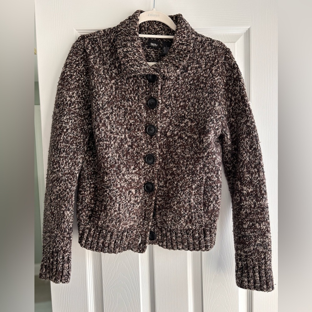 Mossimo Supply Co. Black and White Knit Cardigan